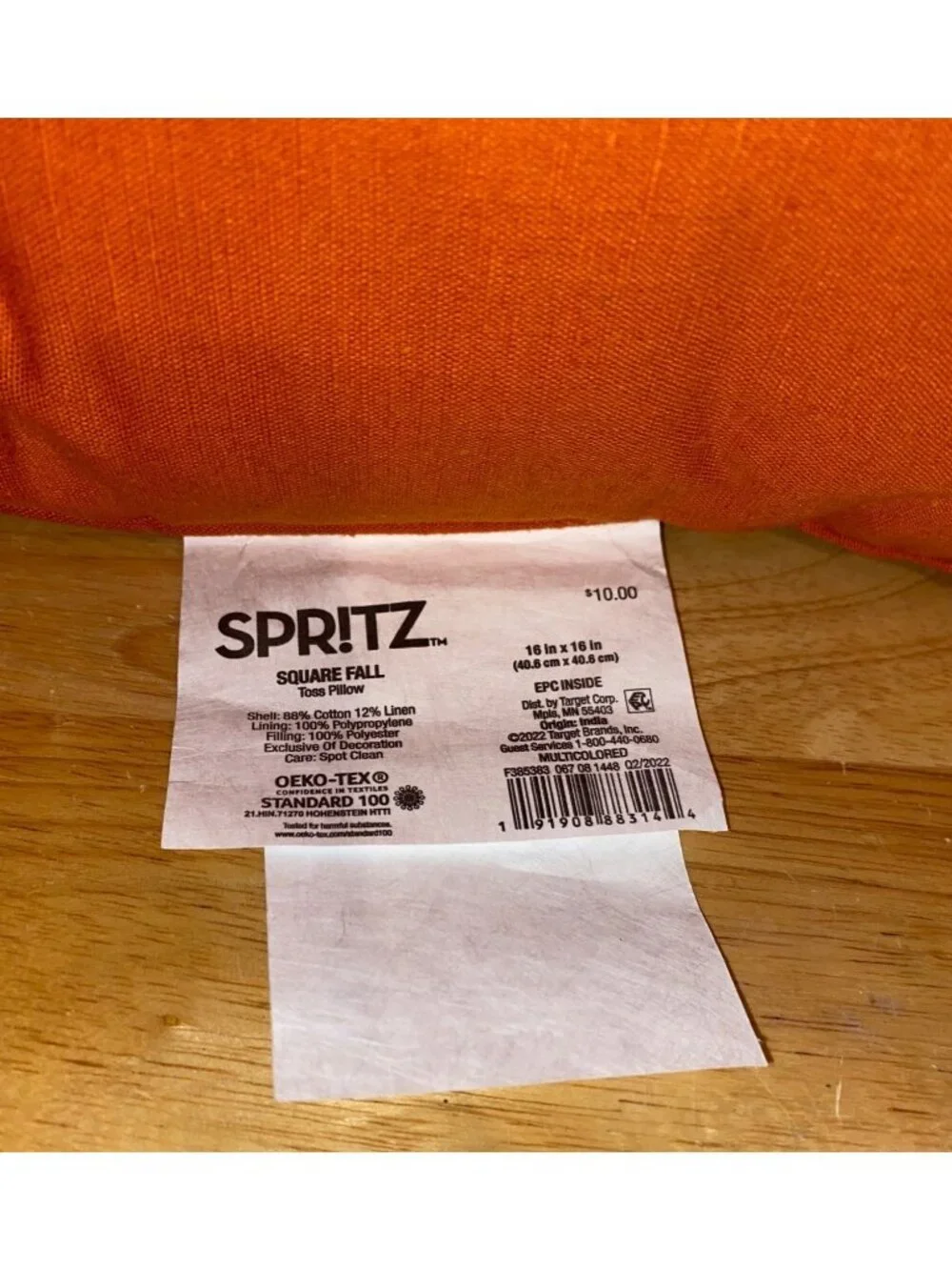 Spritz Target Fall Throw Pillow Orange Apple Picking Cozy Evenings Pumpkin